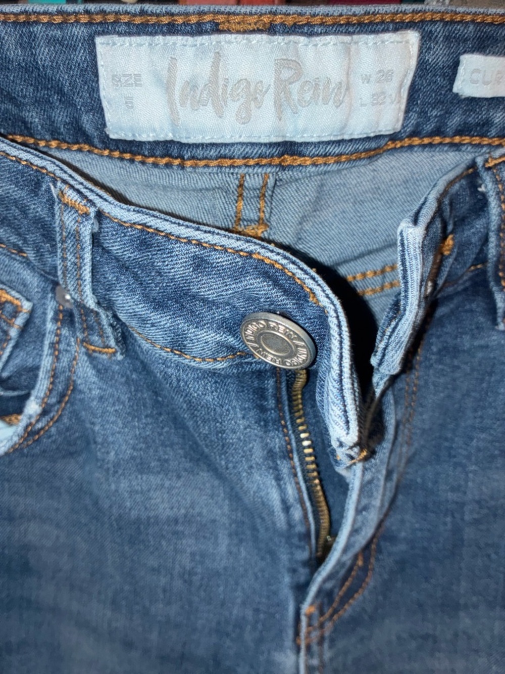 Indigo Rein Mid-Rise Blue Flare Jeans - Picture 4 of 4